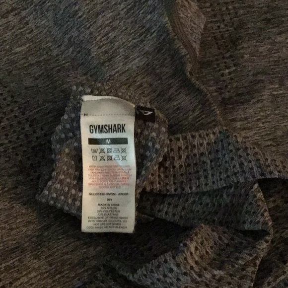 GYMSHARK VITAL SEAMLESS 2.0 LEGGINGS WOMEN'S SZ L in black marl - Picture 4 of 7